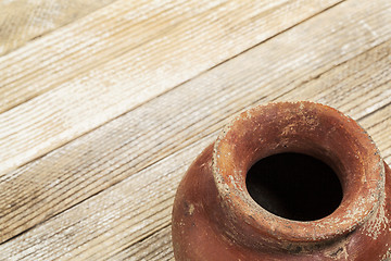 Image showing grunge red clay pot