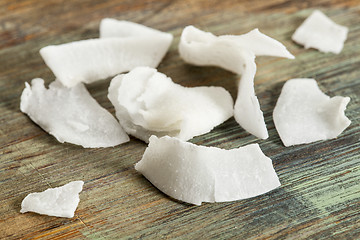 Image showing coconut flakes close-up