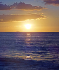 Image showing coastal evening scenery at Guadeloupe