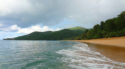 Image showing caribbean beach scenery