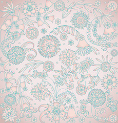 Image showing floral design pink
