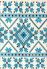 Image showing embroidered good by cross-stitch pattern