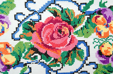Image showing embroidered good by cross-stitch pattern
