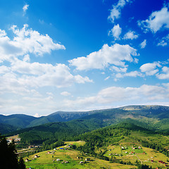 Image showing Carpathian mountains in summer