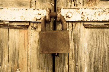 Image showing Old Padlock.