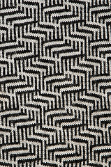 Image showing cottons black white zigzags background 