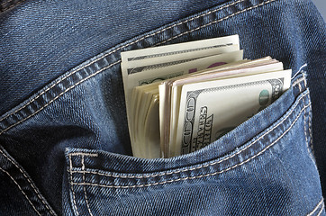 Image showing Pocket and money