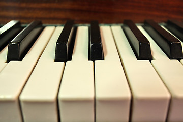 Image showing piano keys