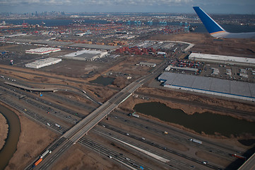 Image showing aerial over newark and new yourk