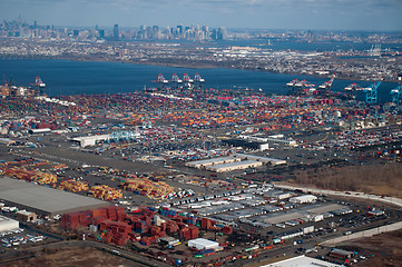 Image showing aerial over newark and new yourk