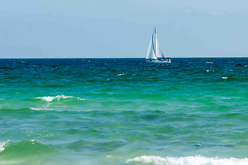 Image showing sail boat on ocean