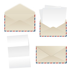 Image showing Envelope and paper sheets