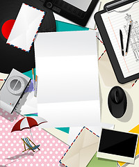 Image showing Letter collage abstract