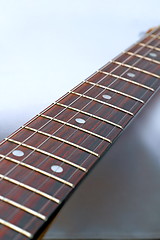 Image showing electric guitar detail