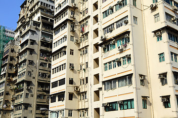 Image showing Hong Kong crowded building