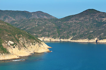 Image showing sea and mountain