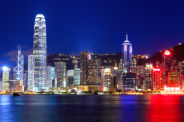 Image showing Hong Kong city at night