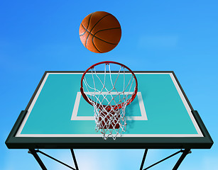 Image showing basketball hoop l