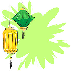 Image showing Chinese lanterns