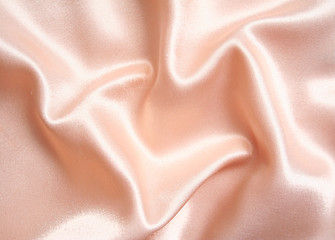 Image showing Smooth elegant pink silk as background