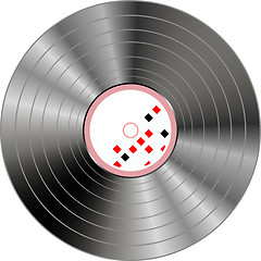 Image showing colorful musical vinyl record background