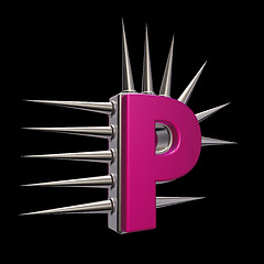 Image showing prickles letter p