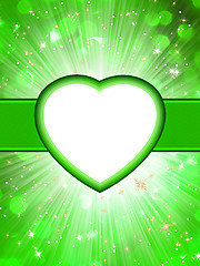 Image showing Valentine green St.Valentine's Day. EPS 10