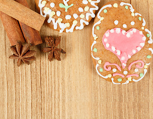 Image showing easter gingerbread, cinamon and star anise