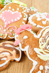 Image showing Close up of easter gingerbreads