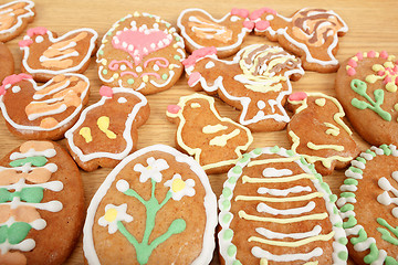Image showing Easter gingerbreads collection