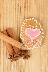 Image showing easter gingerbread, cinamon and star anise