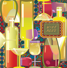 Image showing wine menu