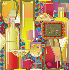 Image showing wine menu