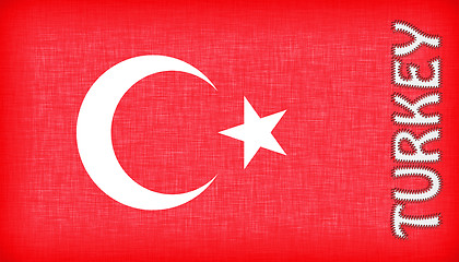 Image showing Flag of Turkey with letters 