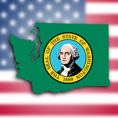 Image showing Map of Washington state