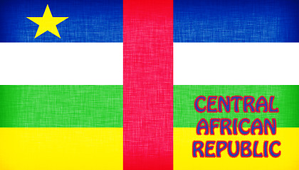 Image showing Flag of the Central African Republic stitched with letters