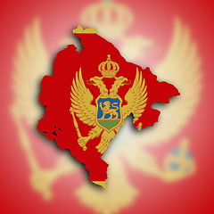 Image showing Map of Montenegro