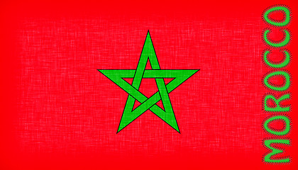 Image showing Flag of Morocco with letters