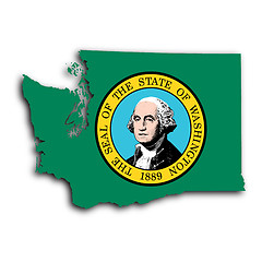 Image showing Map of Washington state