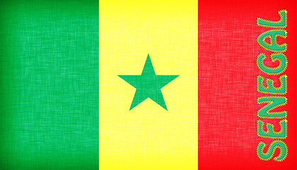 Image showing Flag of Senegal stitched with letters