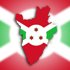 Image showing Map of Burundi