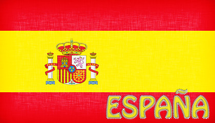 Image showing Flag of Spain with letters