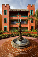 Image showing   fountain   in playa del carmen