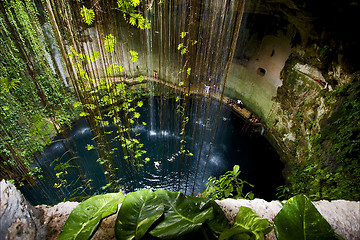 Image showing cenote ill kill mexico  