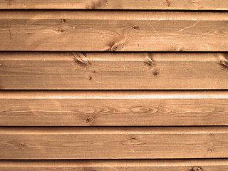 Image showing Close up of wooden planks