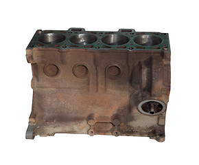 Image showing The cylinder head of the engine