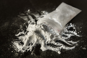 Image showing Mephedrone powder on counter top