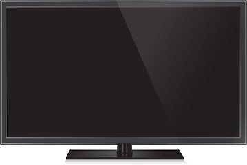 Image showing TV flat screen lcd, plasma realistic vector illustration.
