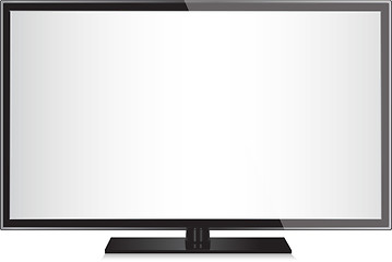 Image showing TV flat screen lcd, plasma realistic vector illustration.