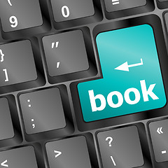 Image showing Book button on keyboard - business concept